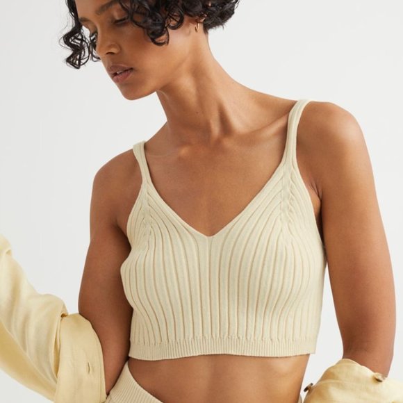H&M Rib-knit Crop Top, M - Picture 4 of 7